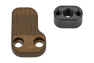 Timber Creek Outdoors extended AR 15 magazine release in burnt bronze finish